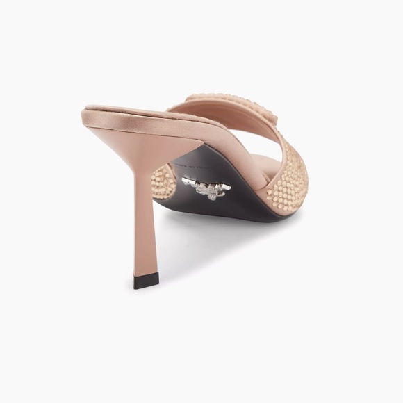 Prada Modellerie 75MM Crystal-Embellished Mules copper - Picture 2 of 16